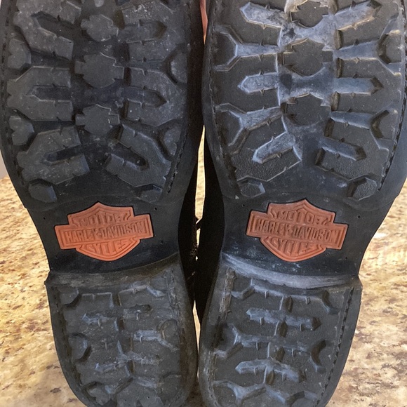 Black Harley Davidson boots-zip up - Picture 5 of 5